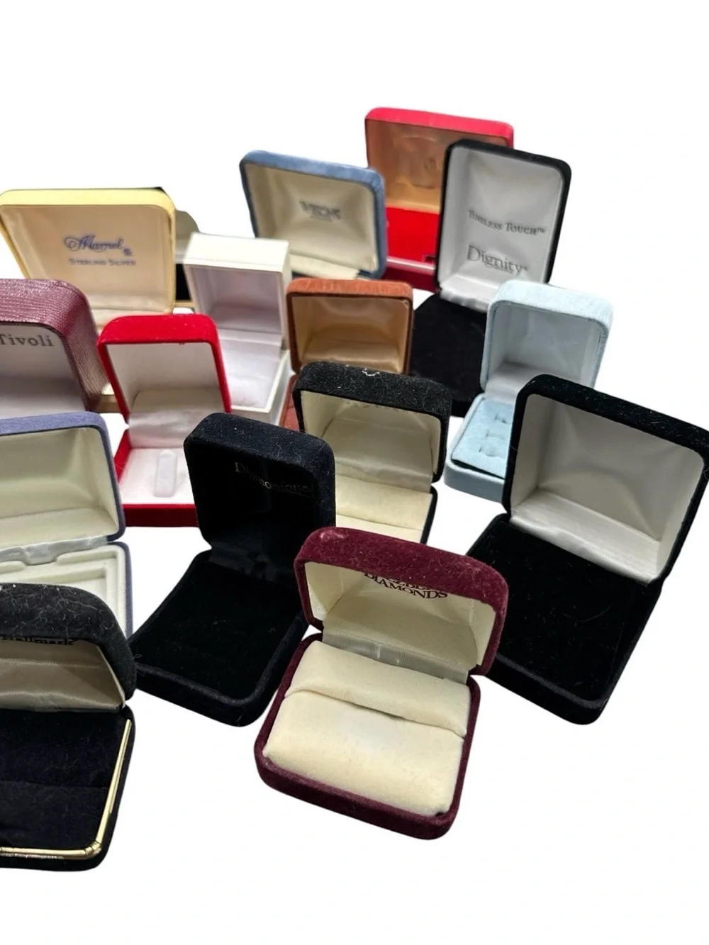 Vintage Jewelry Gift Box Lot 53 Empty Ring Necklace, Bracelet & Earring Boxes
